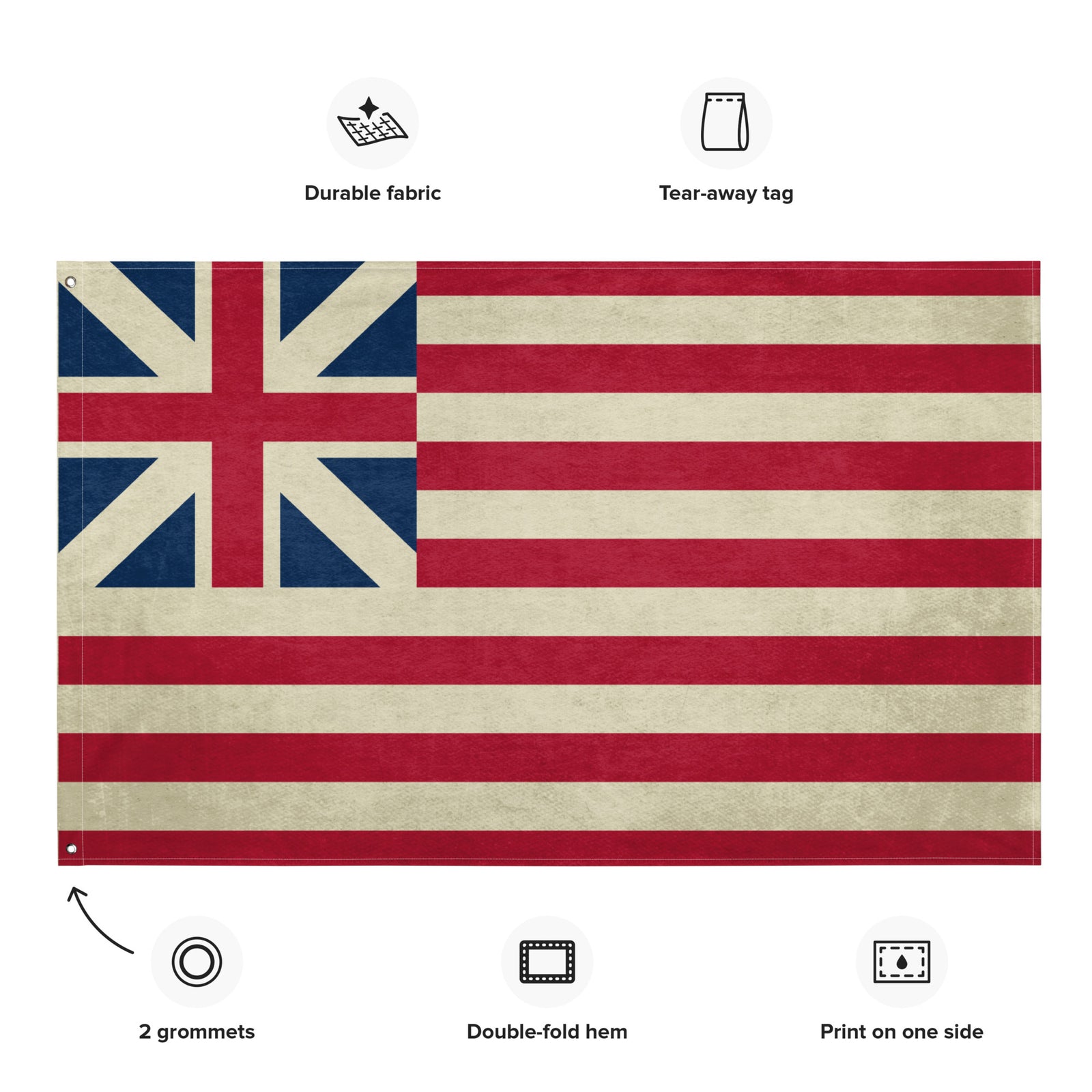 Continental Colors American Grand Union 1775 Wall Flag