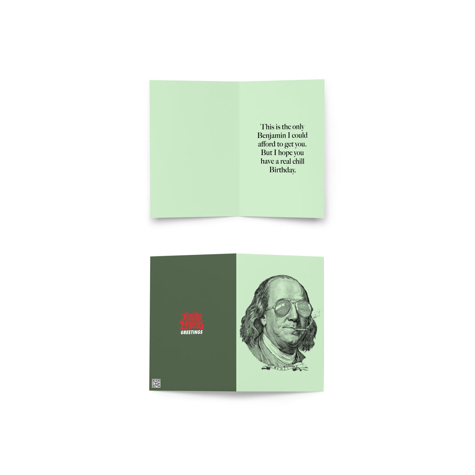 Chill Benjamin Franklin Greeting Card