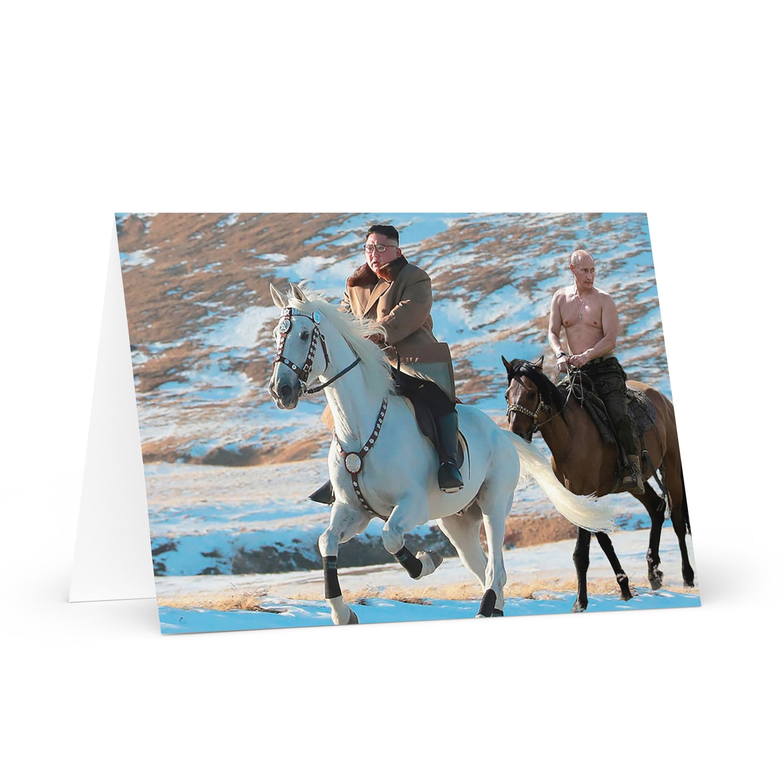 Brokeback Supreme Leaders Greeting card