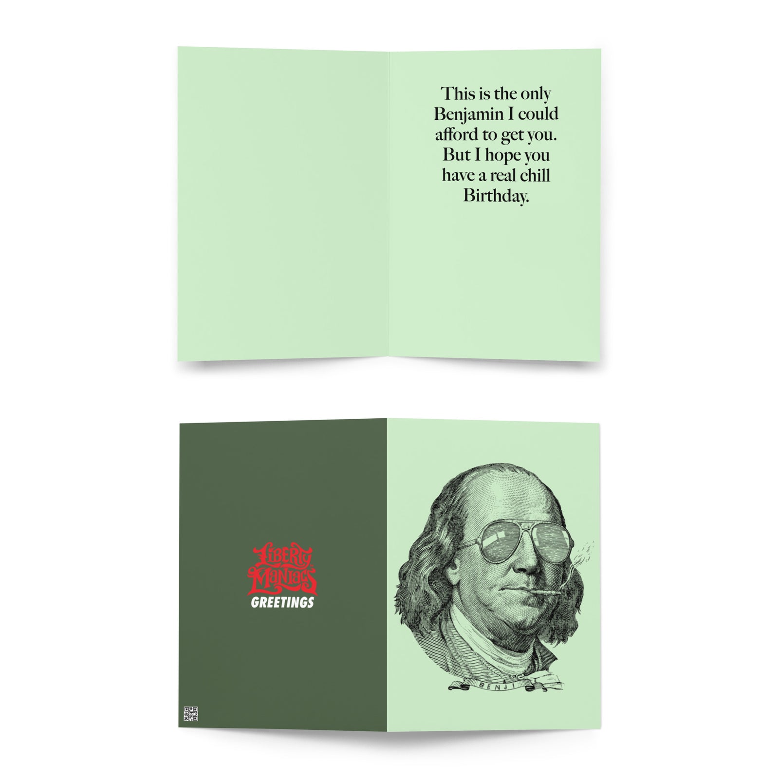 Chill Benjamin Franklin Greeting Card