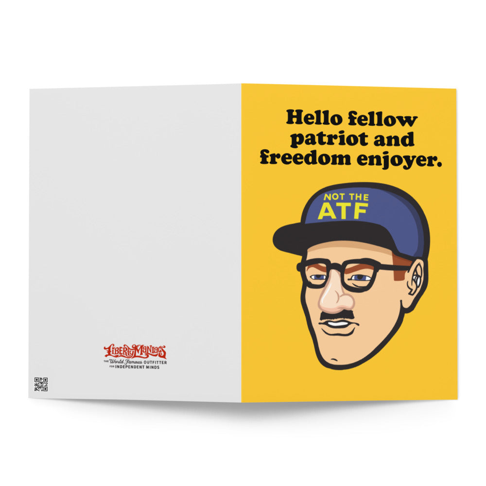 Dude's A Total Fed Birthday Card Greeting card