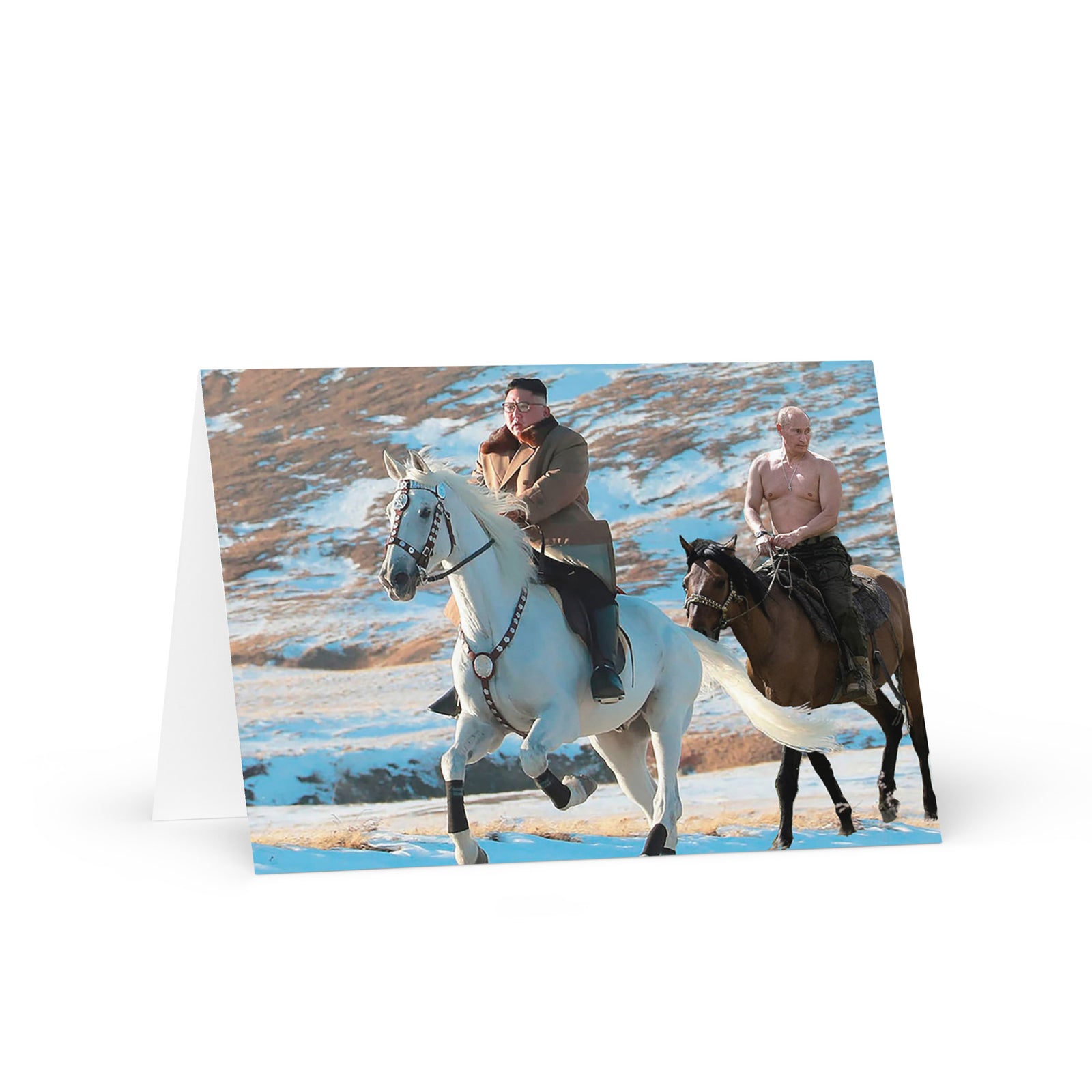 Brokeback Supreme Leaders Greeting card