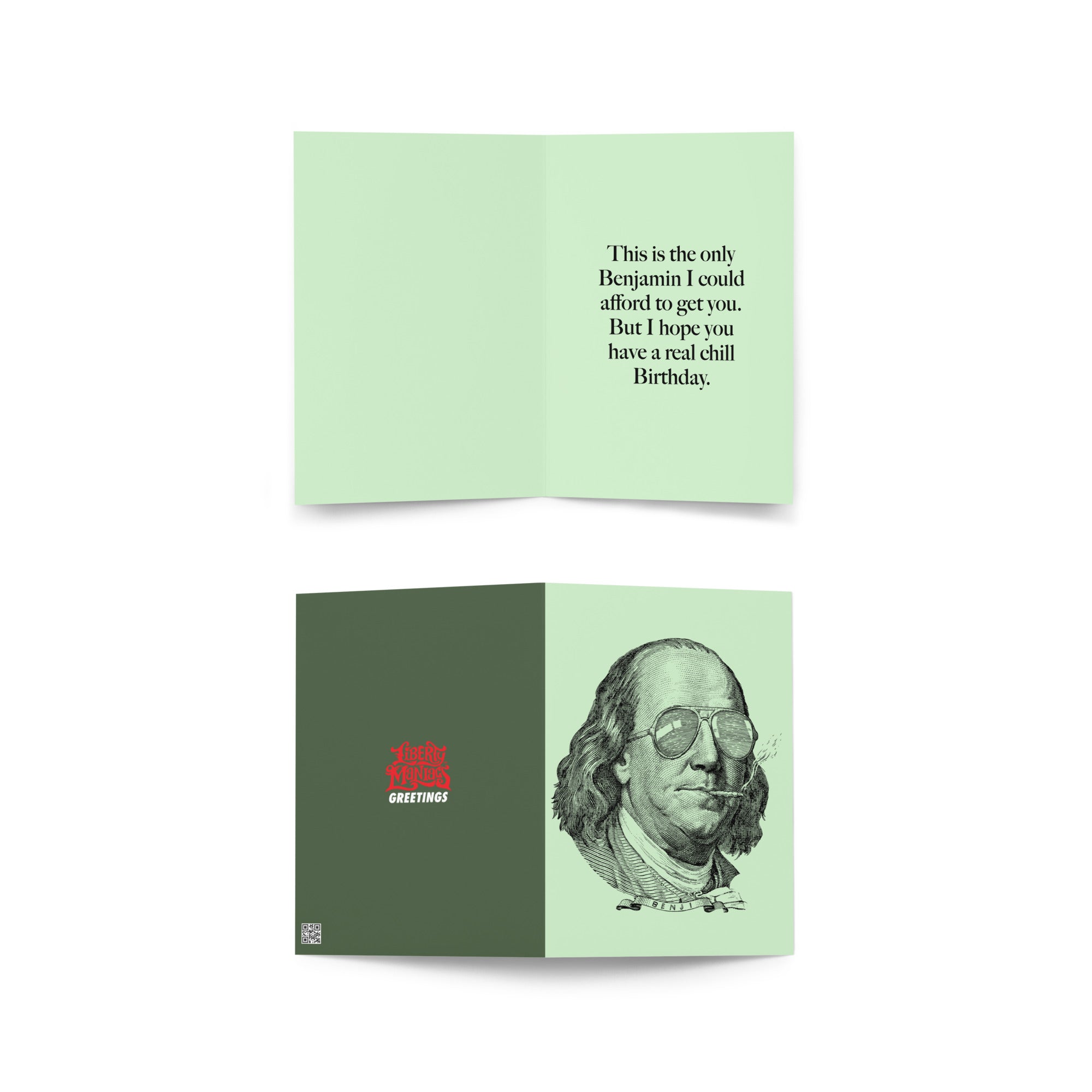 Chill Benjamin Franklin Greeting Card