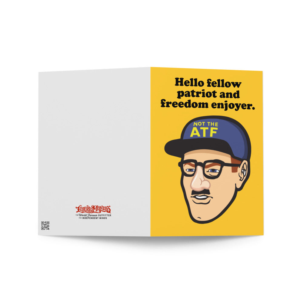 Dude's A Total Fed Birthday Card Greeting card