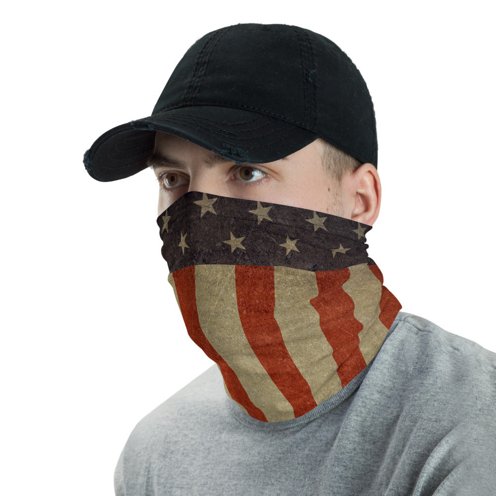 Rugged Stars and Bars Neck Gaiter