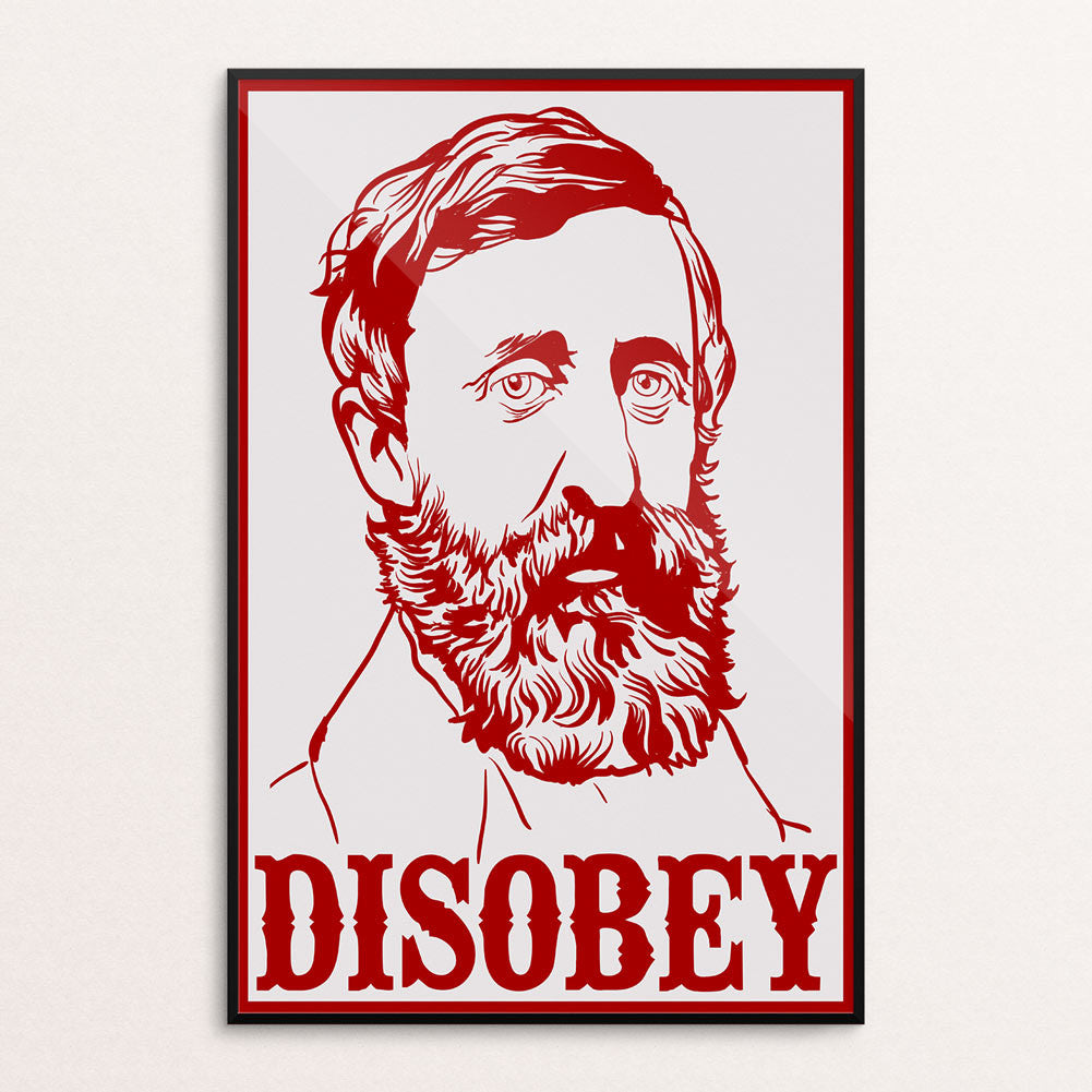 Henry David Thoreau Disobey Poster