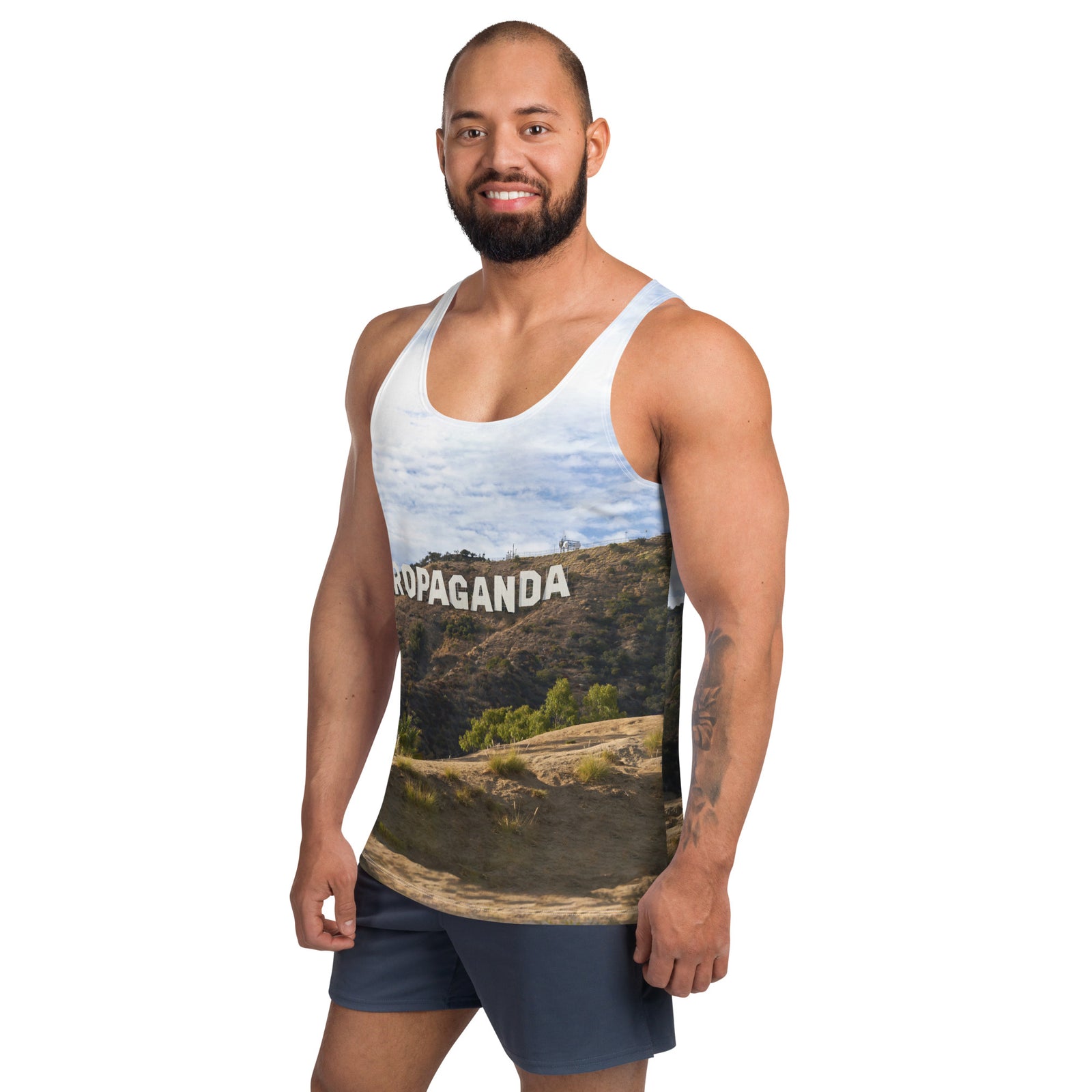 Hollywood Propaganda All Over Graphic Unisex Tank Top