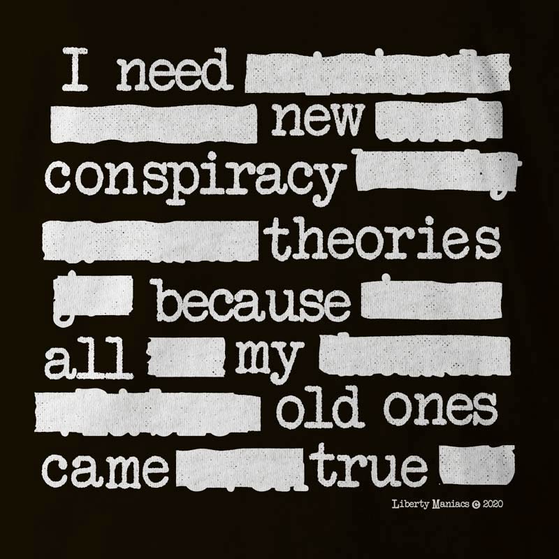 I Need New Conspiracy Theories Redacted Unisex Tri-Blend Track Shirt