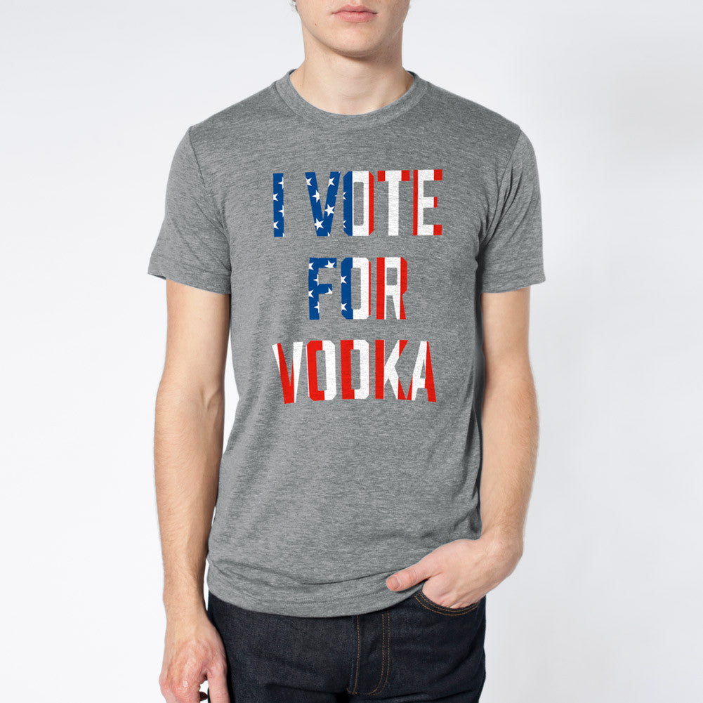 I Vote For Vodka Unisex Tri-Blend Track Shirt