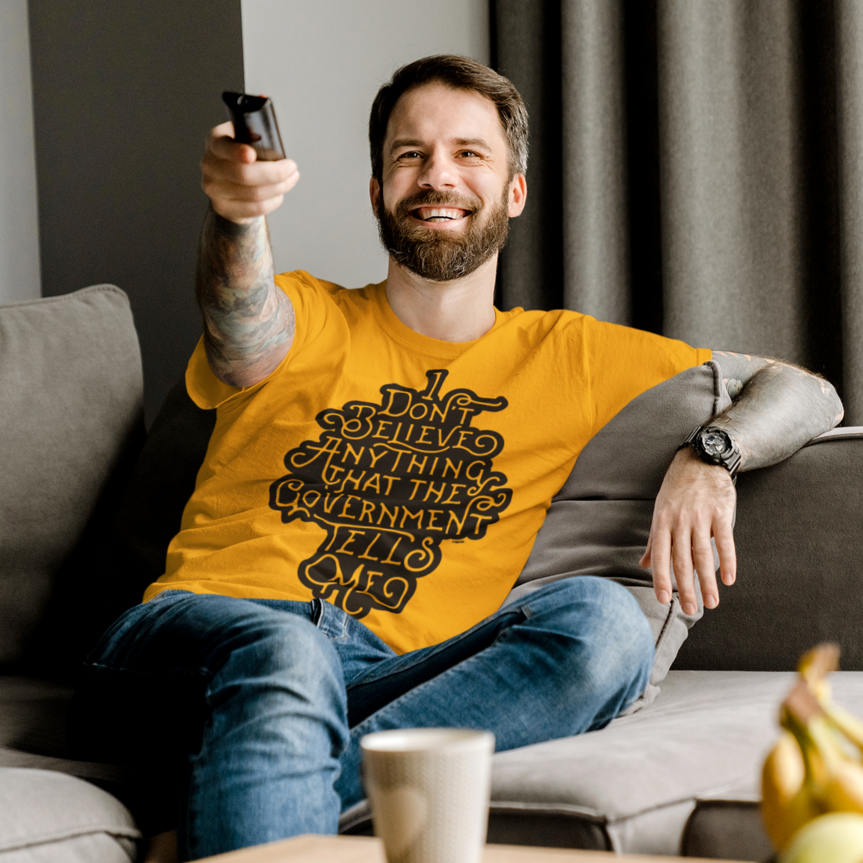 I Don't Believe Anything That the Government Tells Me Graphic T-Shirt