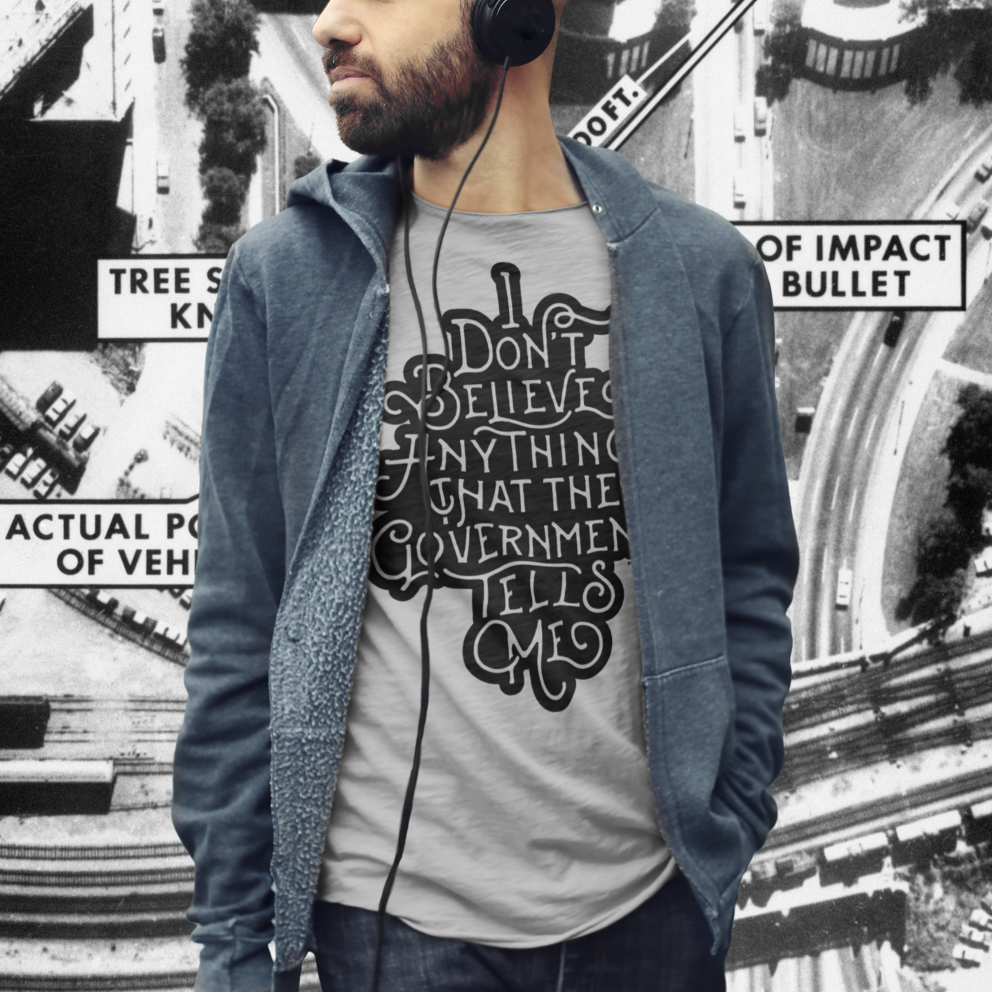 I Don't Believe Anything That the Government Tells Me Graphic T-Shirt