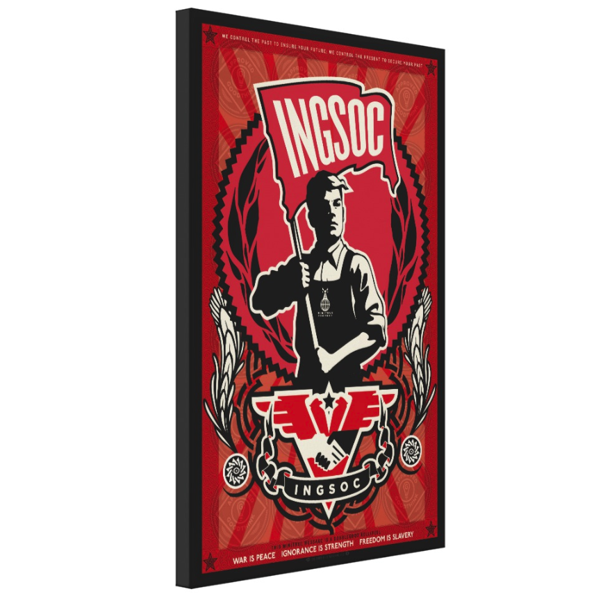 Minitrue 1984 INSOC Propaganda Art Canvas