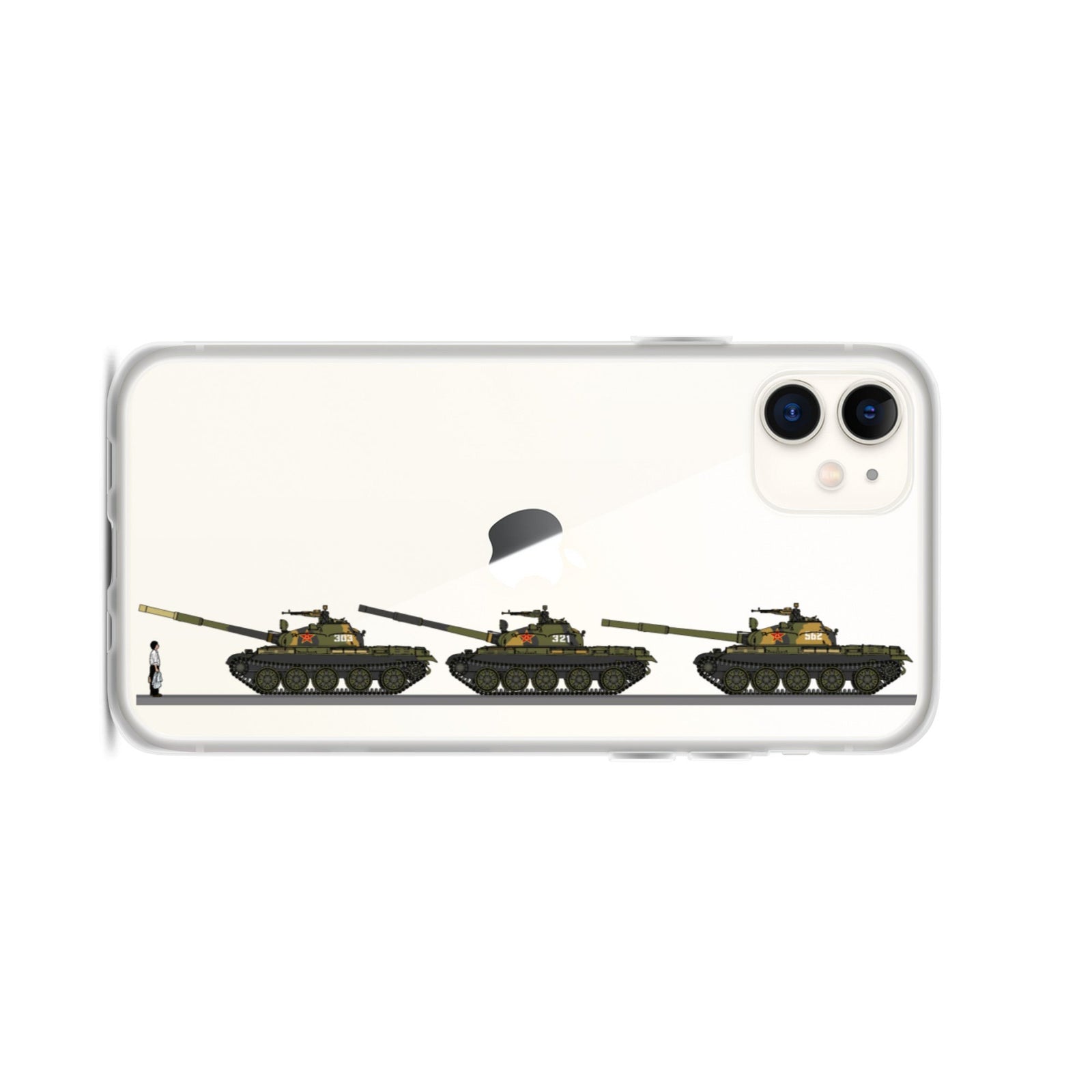 Tiananmen Tank Man Mug Black 33rd Anniversary iPhone Case