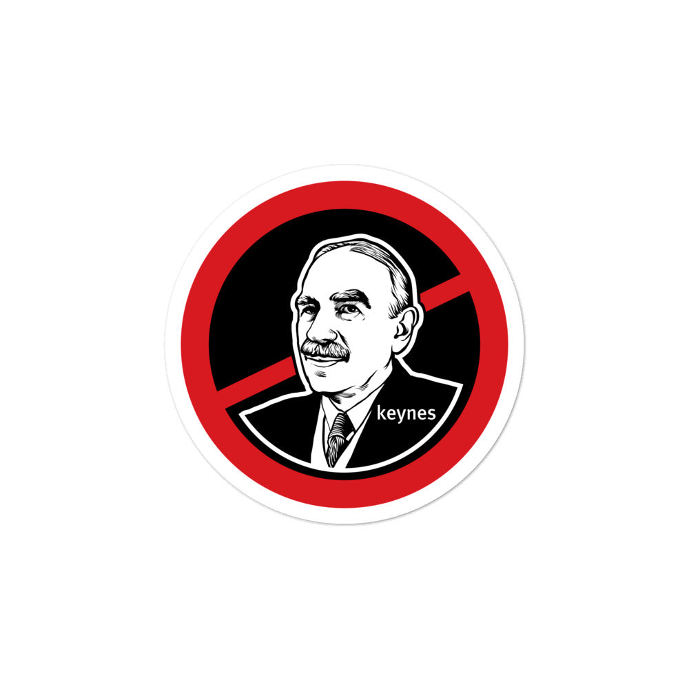 No John Maynard Keynes Sticker