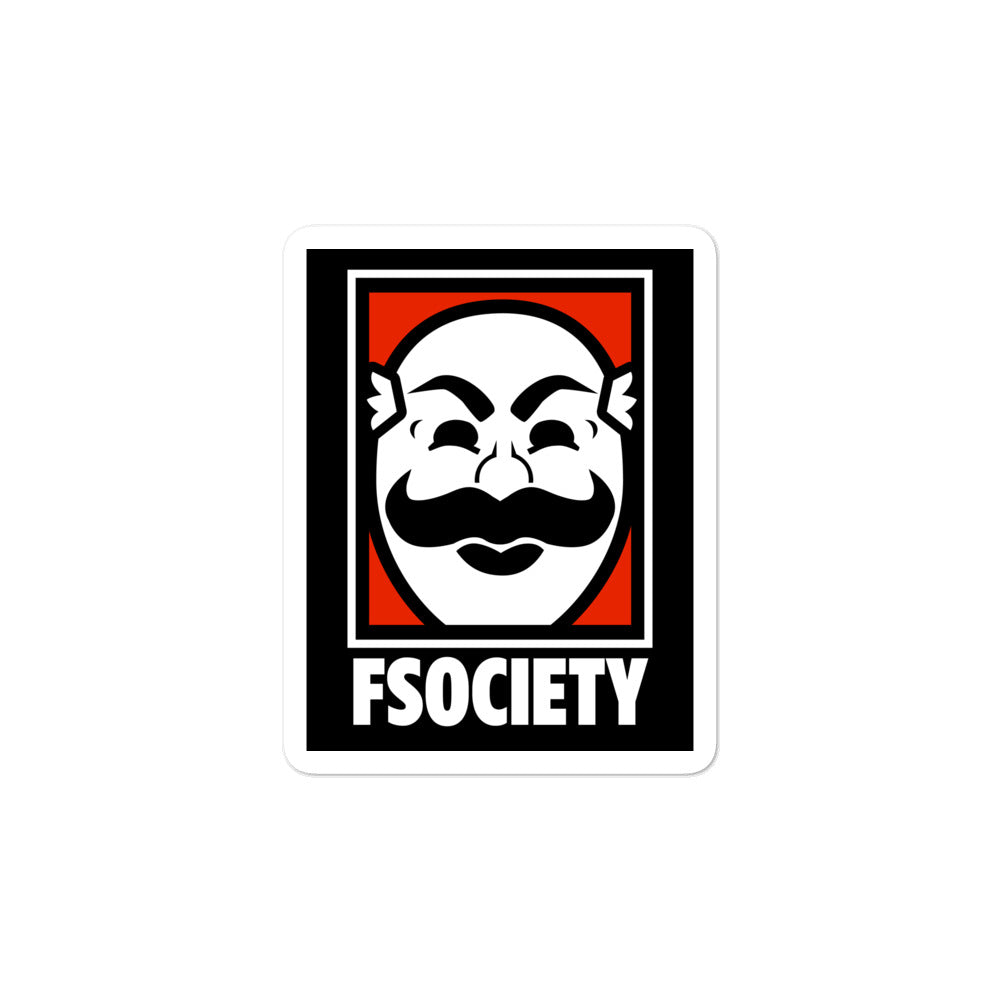 F Society Mr Robot Sticker