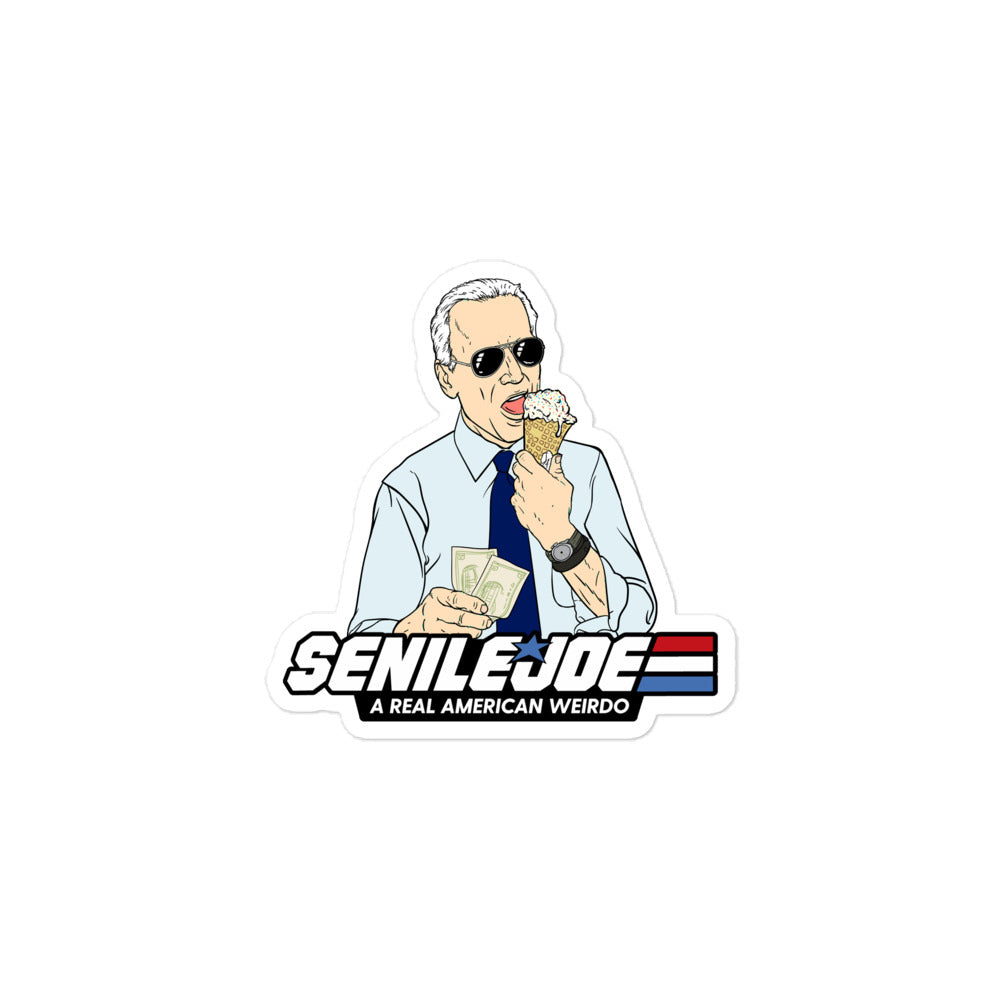 Senile Joe Ice Cream Biden Stickers
