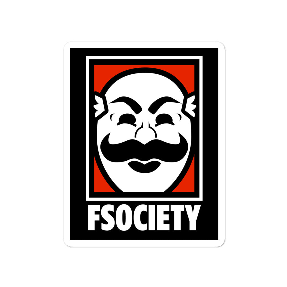 F Society Mr Robot Sticker