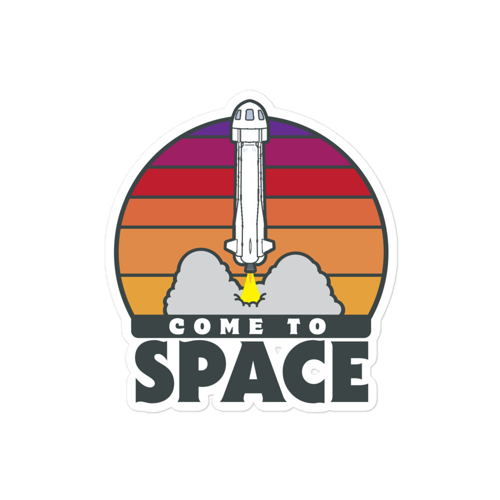 Come to Space Sticker