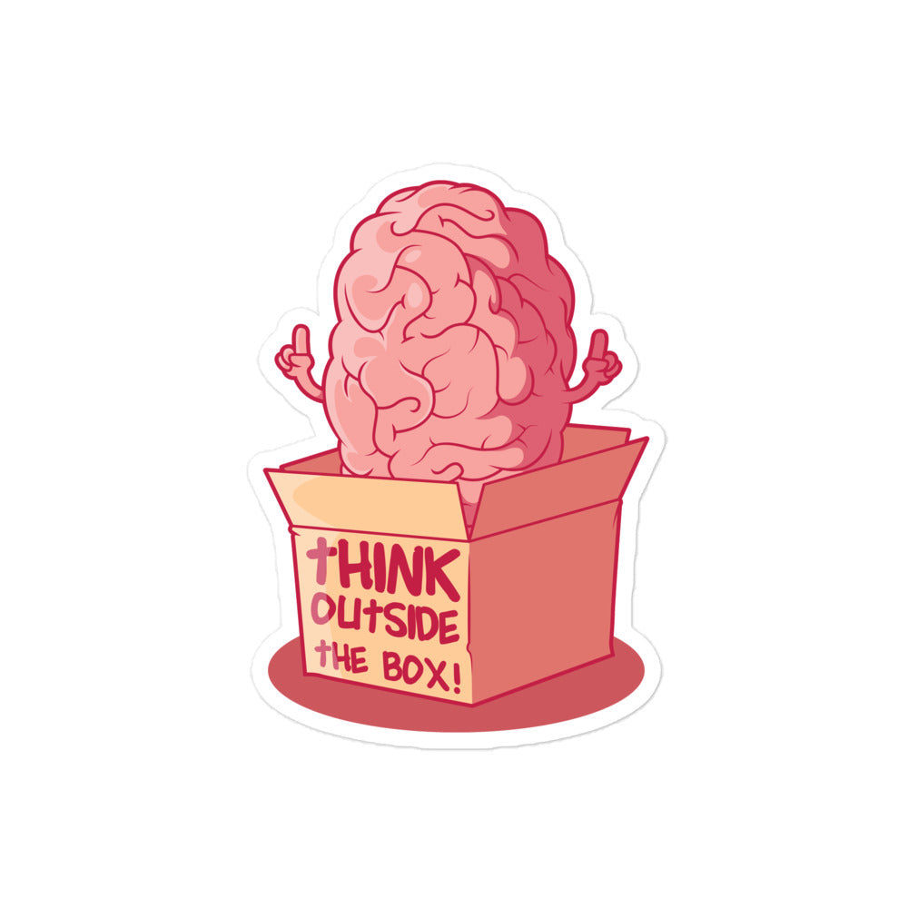Think Outside the Box Sticker