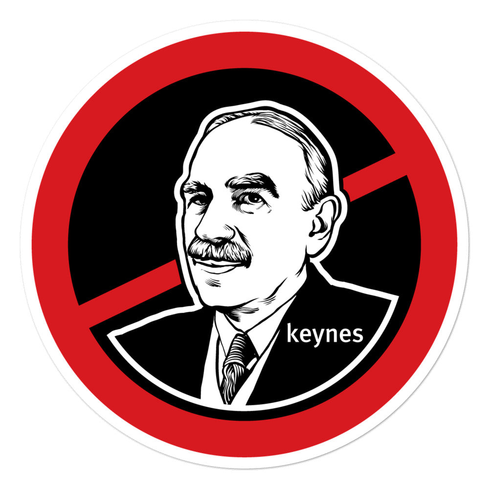 No John Maynard Keynes Sticker