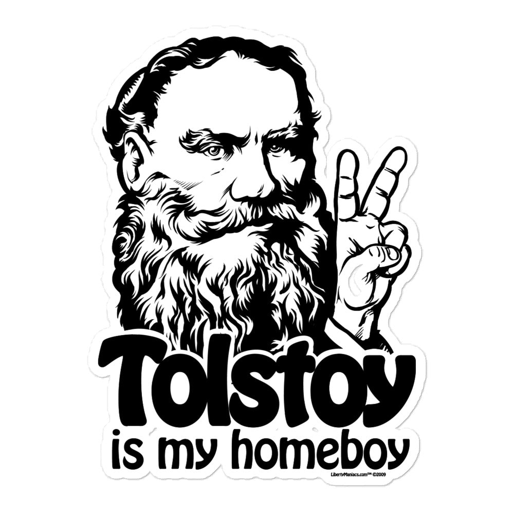 Tolstoy is My Homeboy Sticker