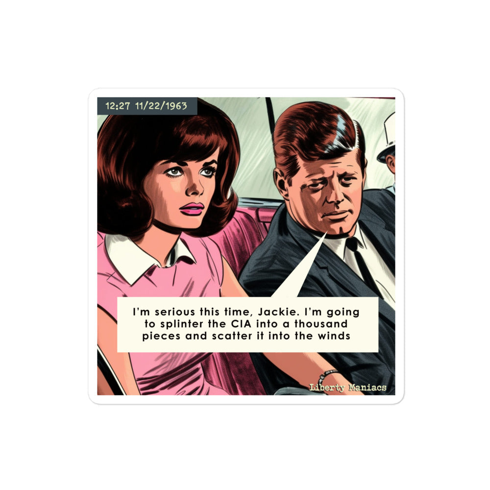 JFK and Jackie Sticker