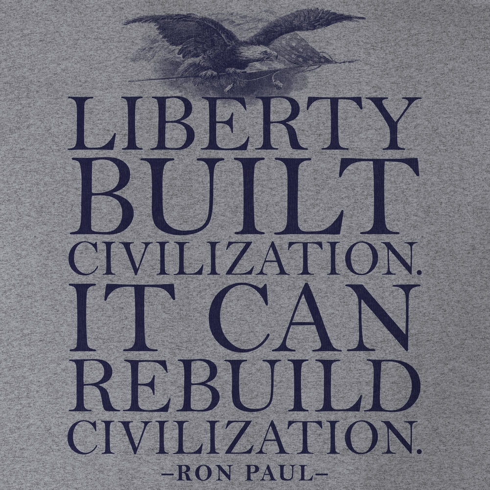 Liberty Can Rebuild Civilization Tri-Blend Graphic T-Shirt