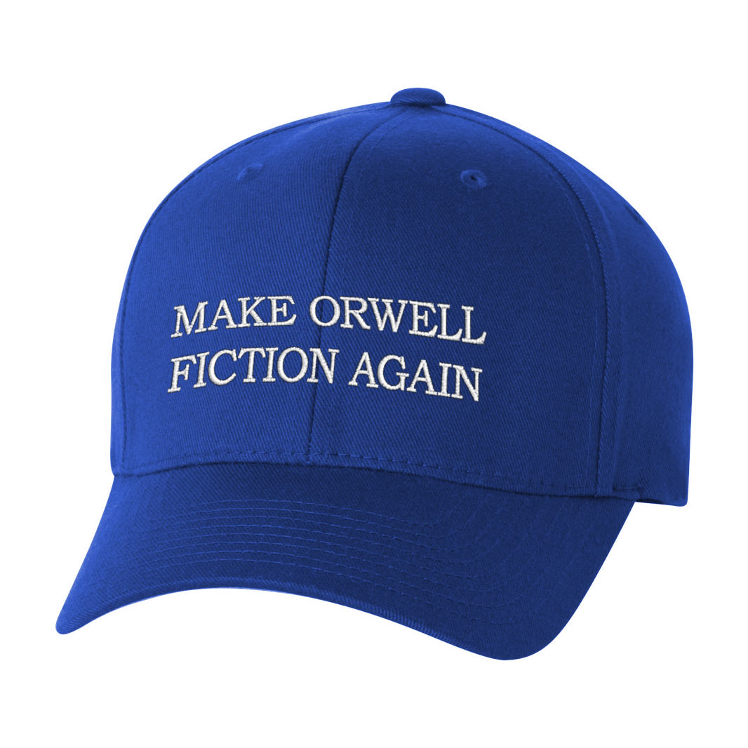 Make Orwell Fiction Again Flexfit Twill Cap