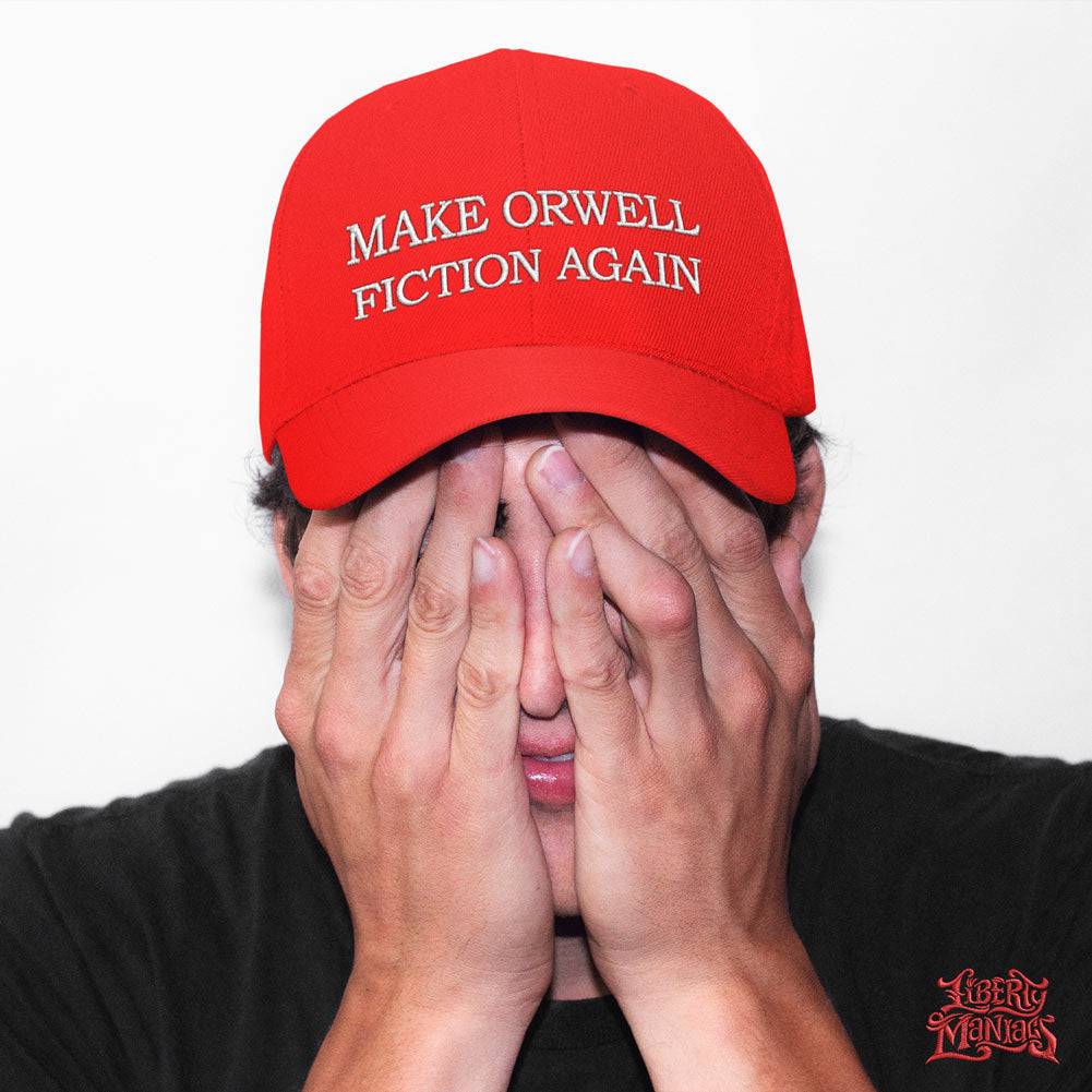 Make Orwell Fiction Again Flexfit Twill Cap