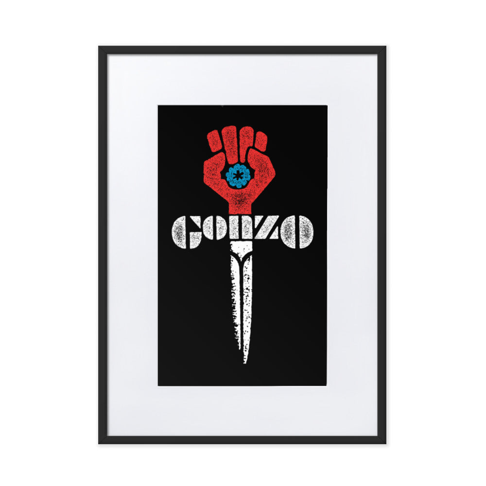 Gonzo Fist Framed Print With Mat