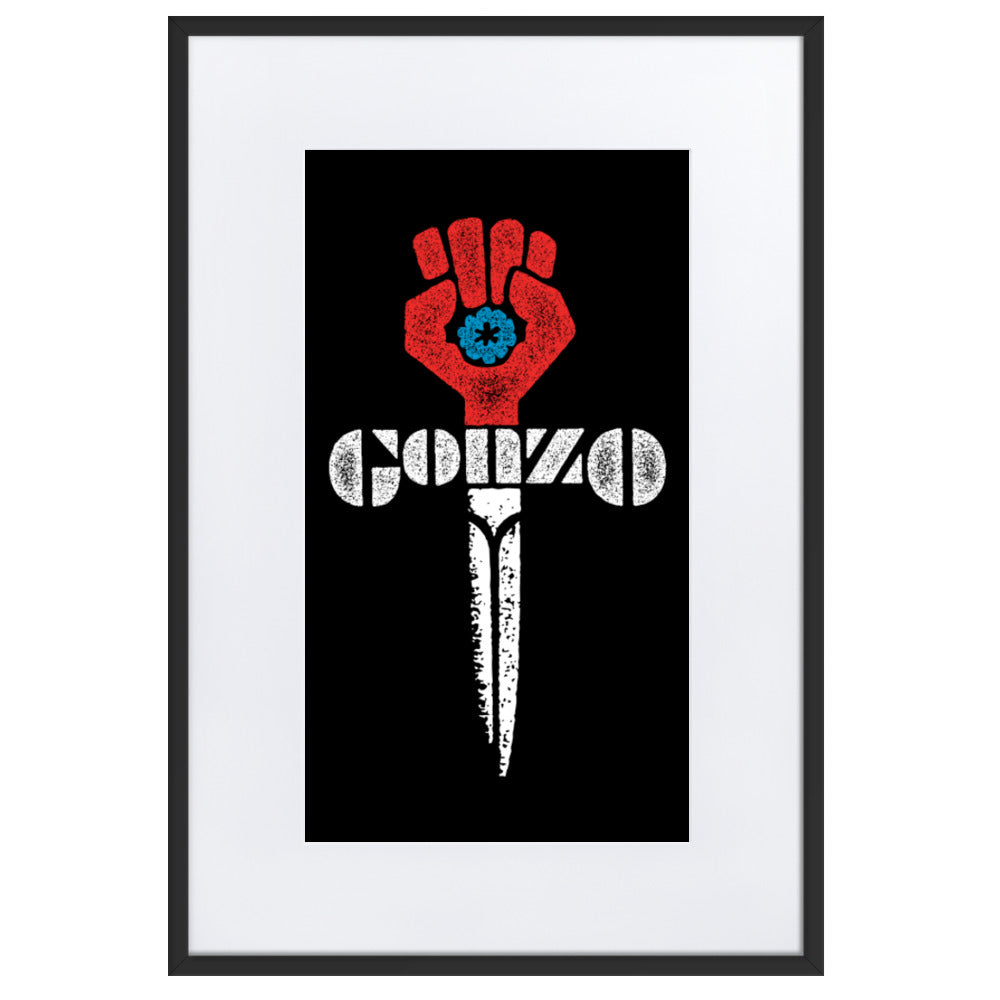 Gonzo Fist Framed Print With Mat
