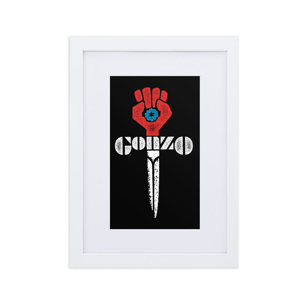 Gonzo Fist Framed Print With Mat