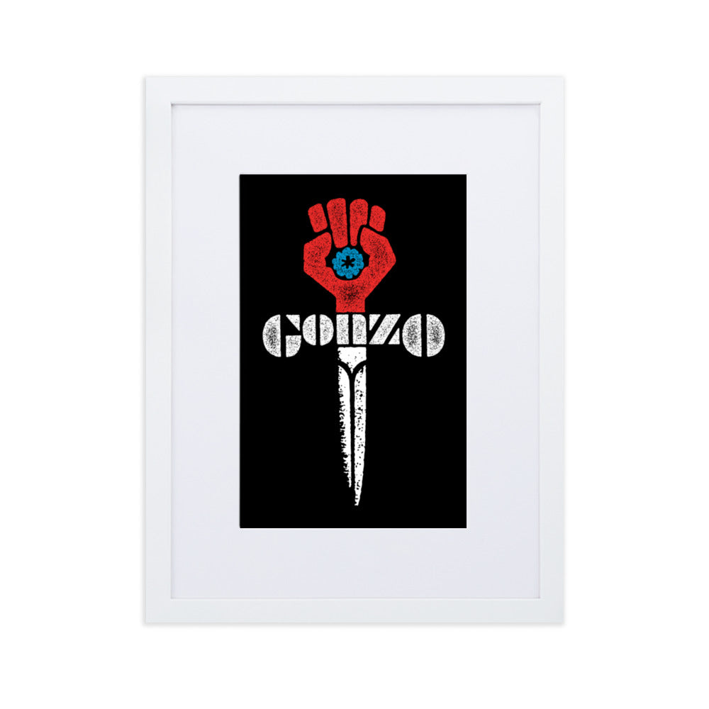 Gonzo Fist Framed Print With Mat