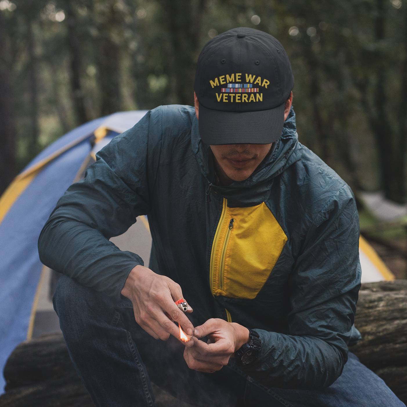 Meme War Veteran Chino Cotton Twill Dad hat