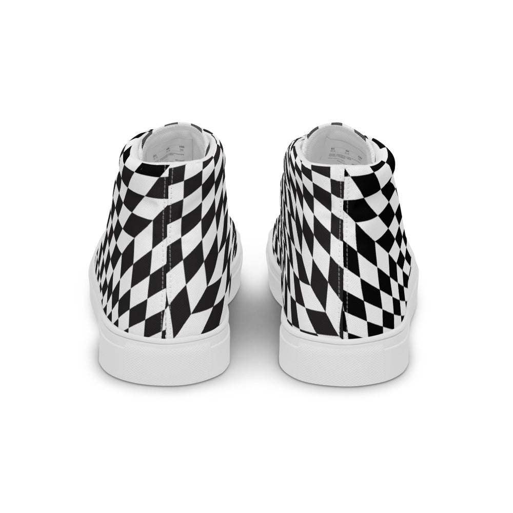 Illusion Men’s High Top Canvas Shoes