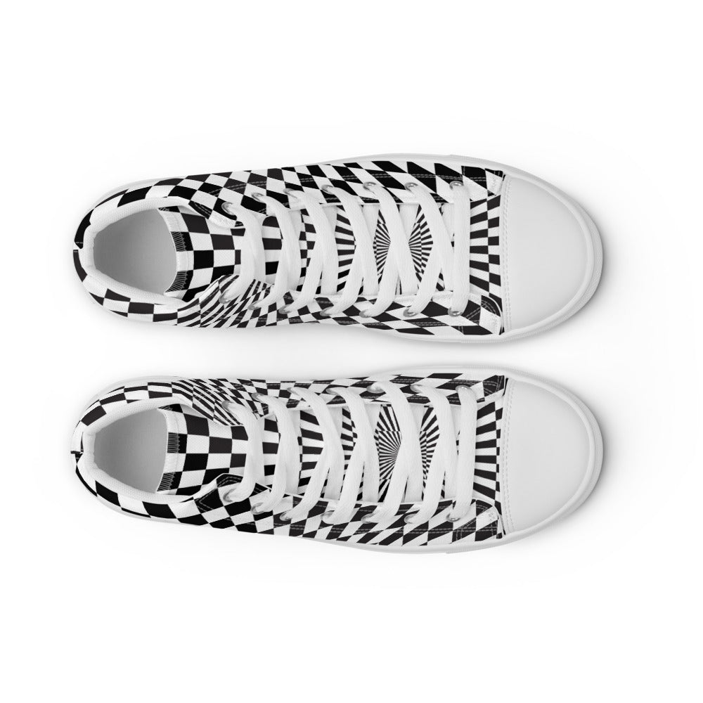 Illusion Men’s High Top Canvas Shoes