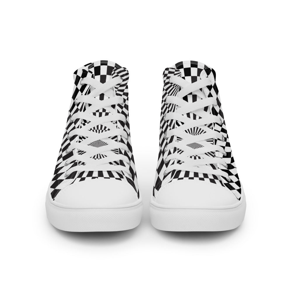 Illusion Men’s High Top Canvas Shoes