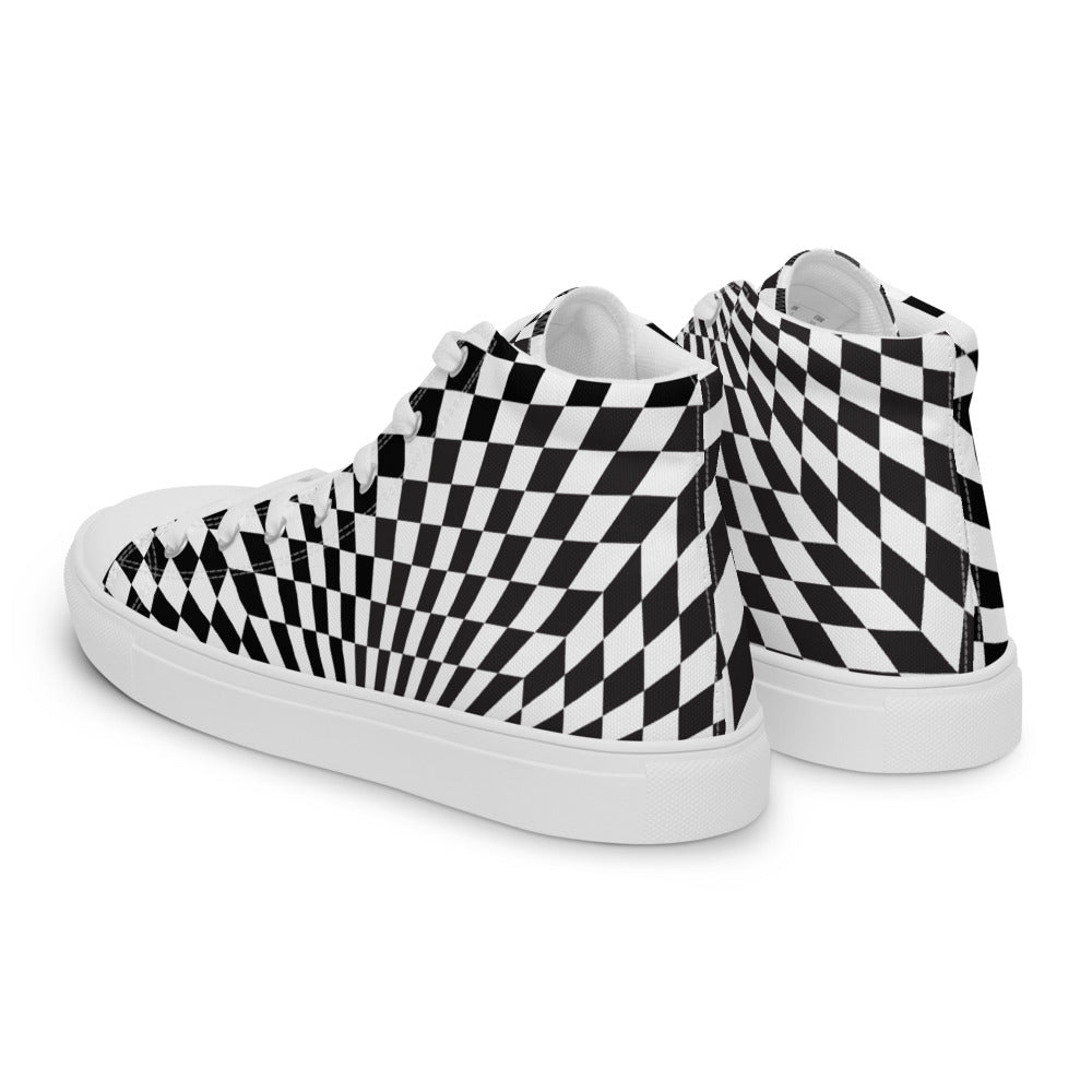 Illusion Men’s High Top Canvas Shoes