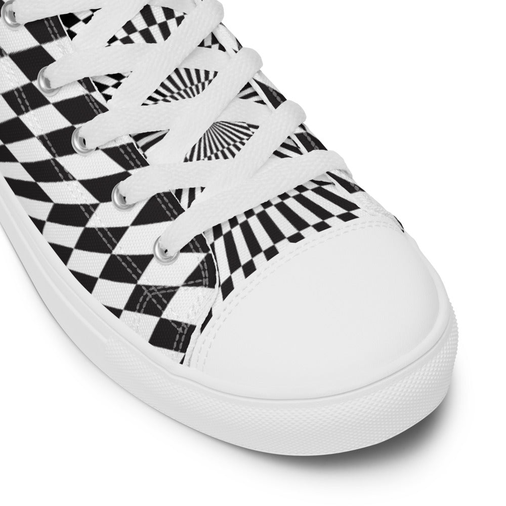 Illusion Men’s High Top Canvas Shoes