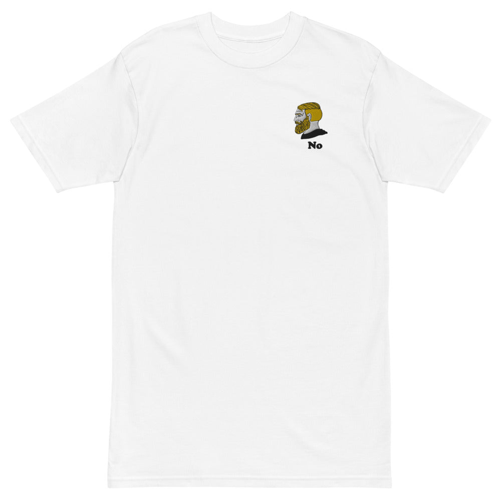 Chad No Men’s Embroidered Heavyweight Work T-Shirt