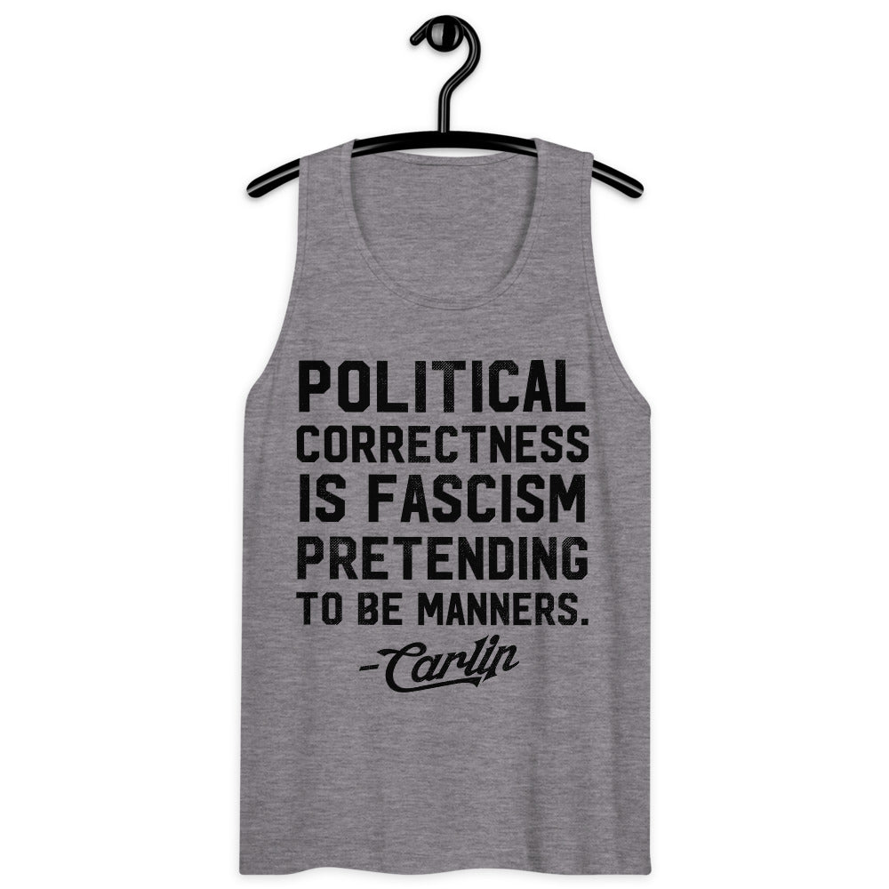 George Carlin Political Correctness Quote Men’s Gym Tank Top