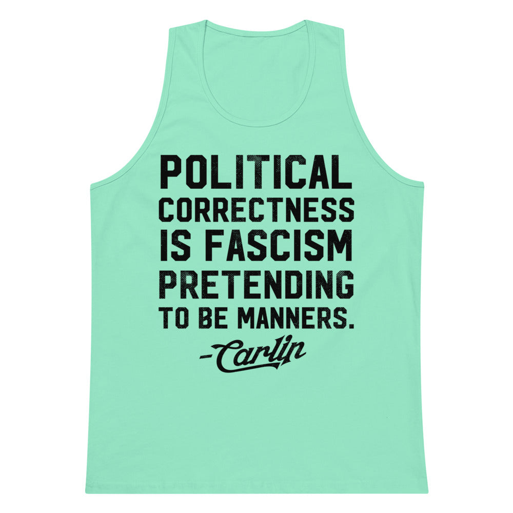 George Carlin Political Correctness Quote Men’s Gym Tank Top