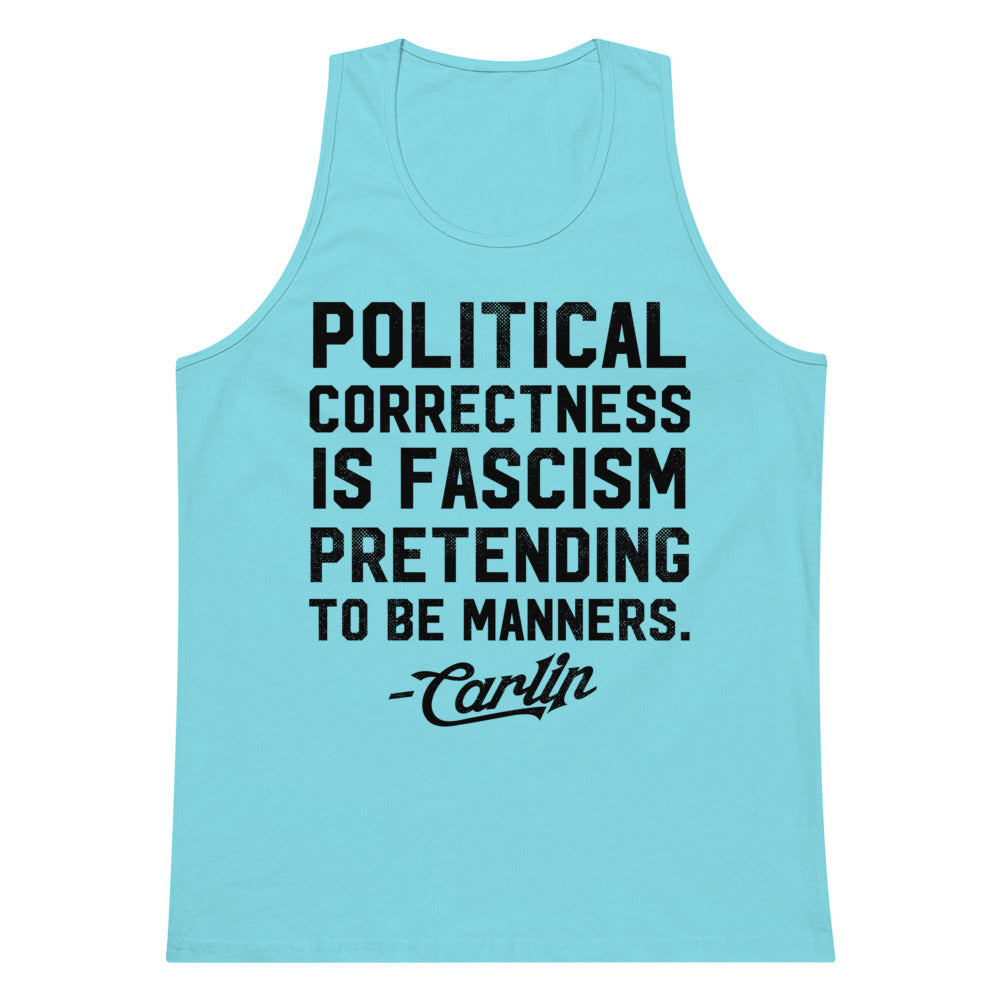 George Carlin Political Correctness Quote Men’s Gym Tank Top