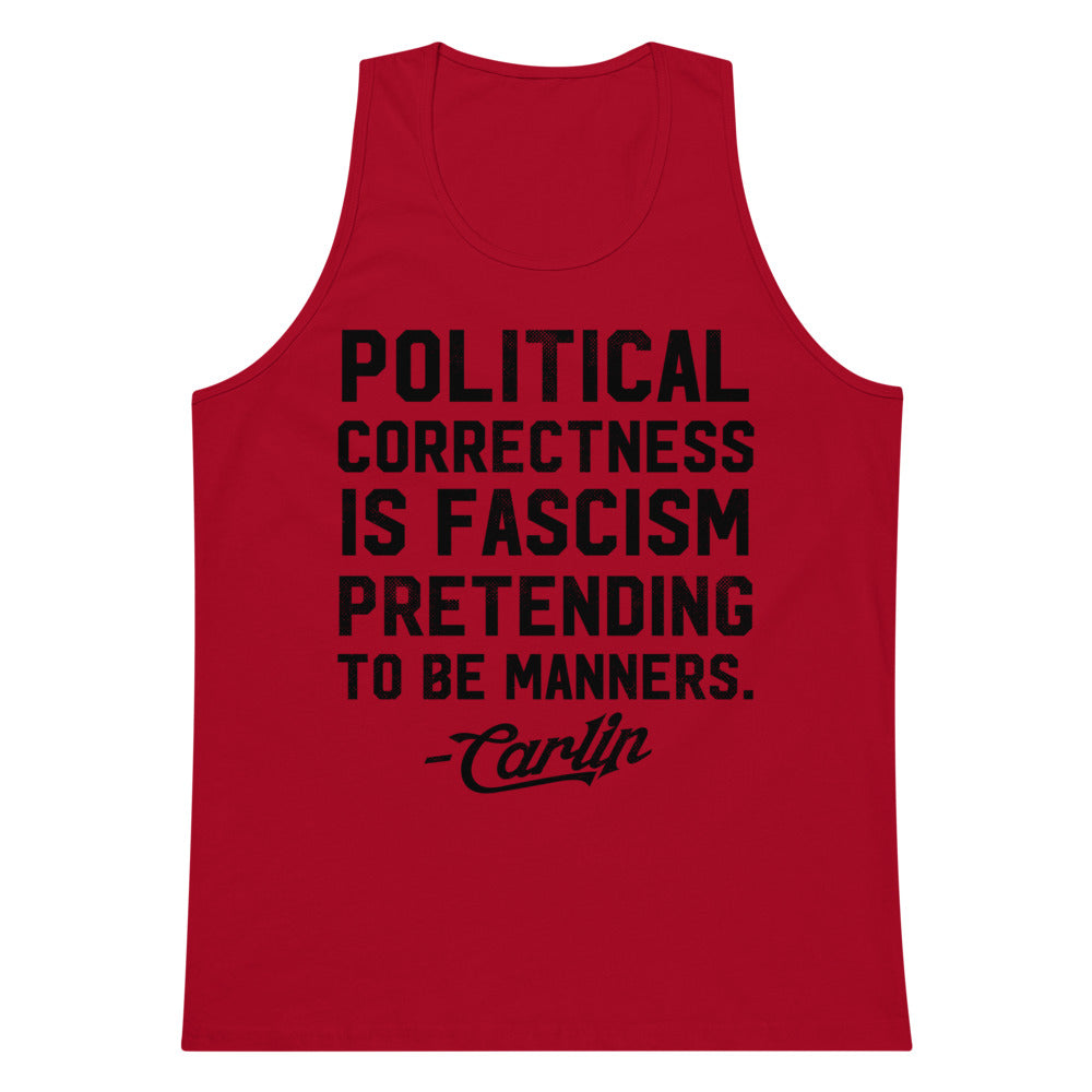 George Carlin Political Correctness Quote Men’s Gym Tank Top