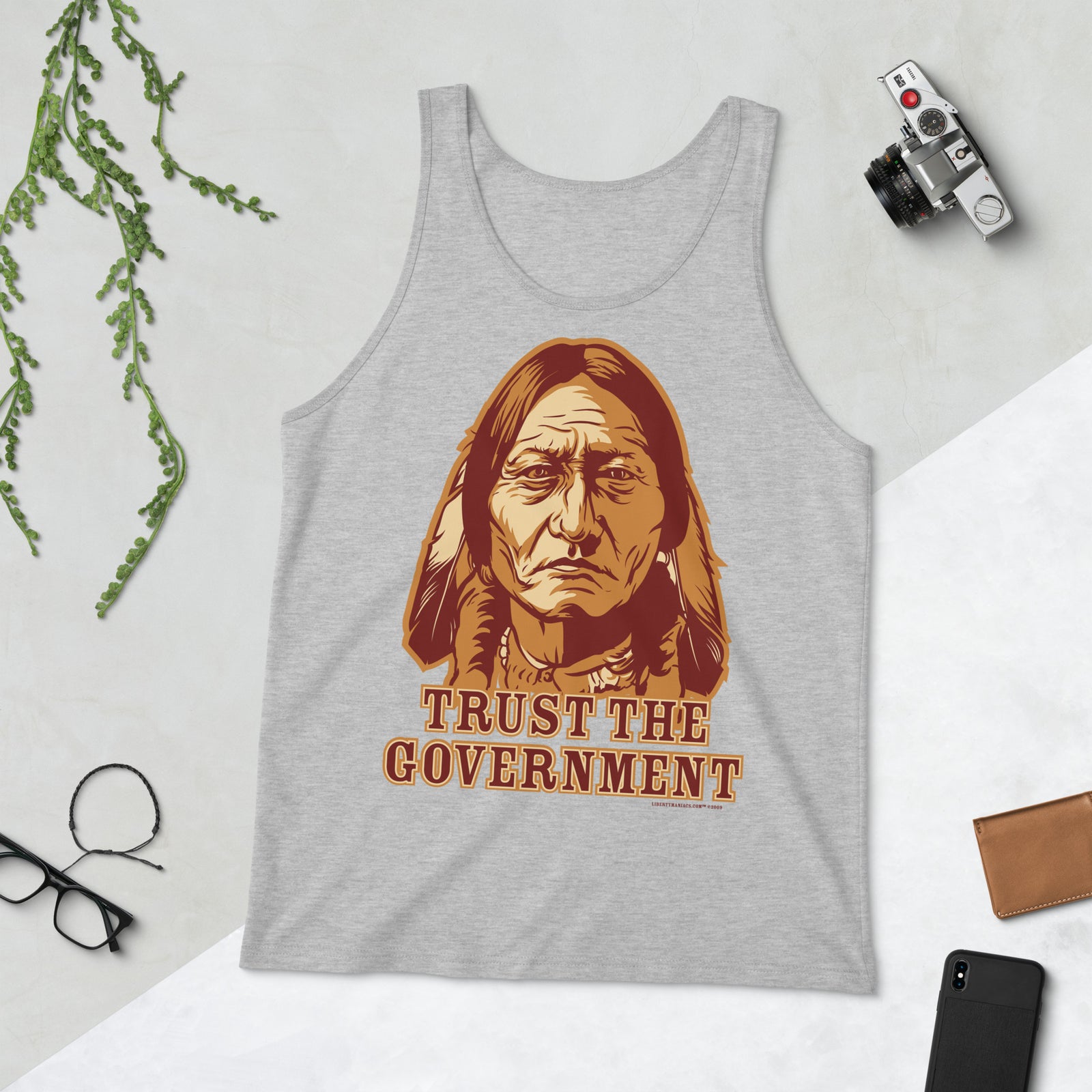 Trust the Government Sitting Bull Tank Tops