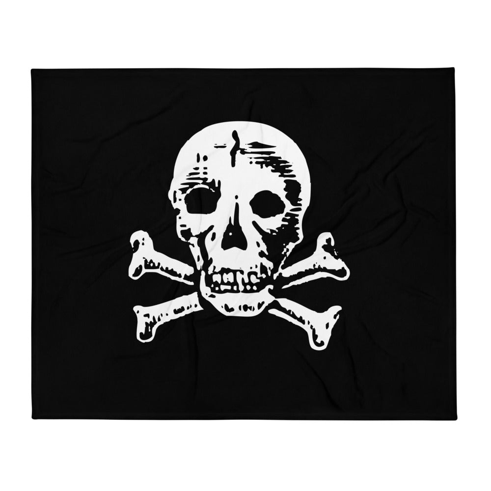 Jolly Roger Throw Blanket