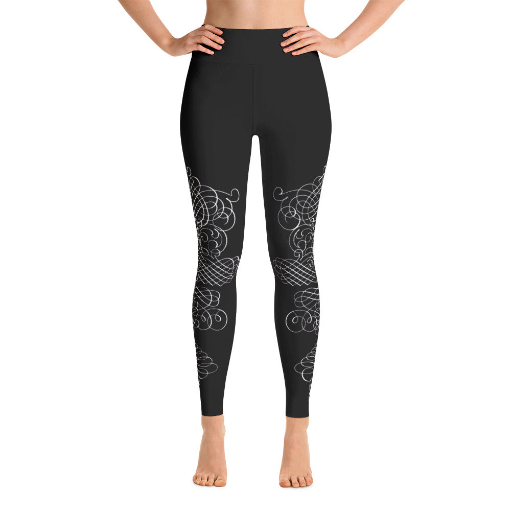 Caligraphia Yoga Leggings