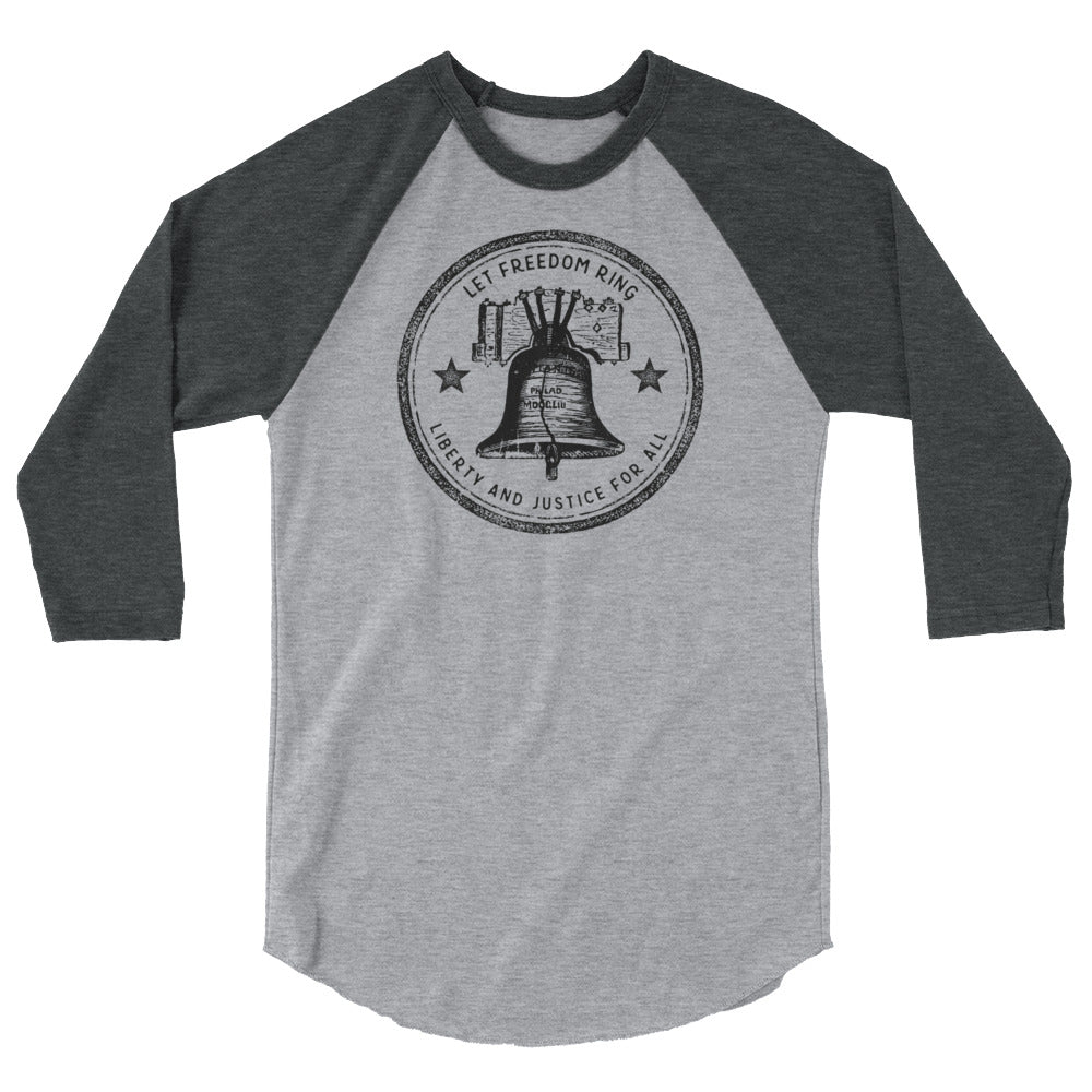 Let Freedom Ring 3/4 Sleeve Raglan Shirt