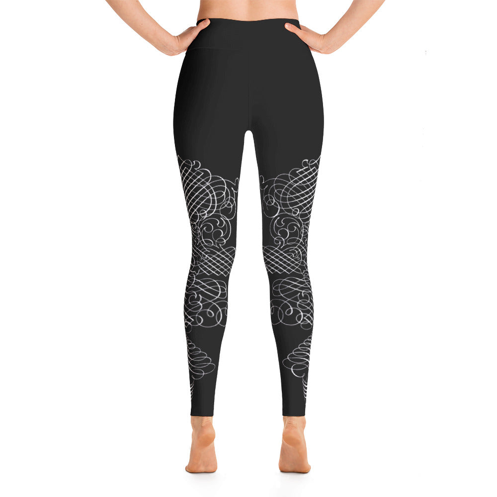 Caligraphia Yoga Leggings