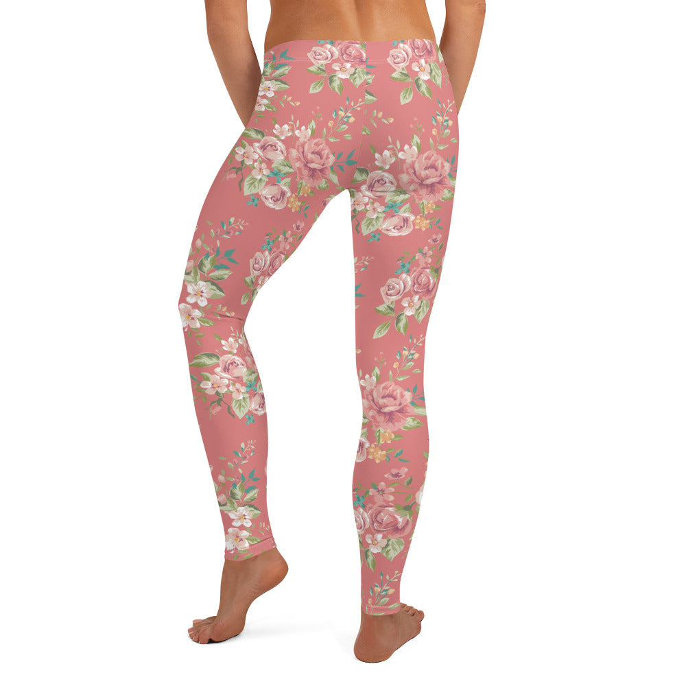 Floral Pink Leggings
